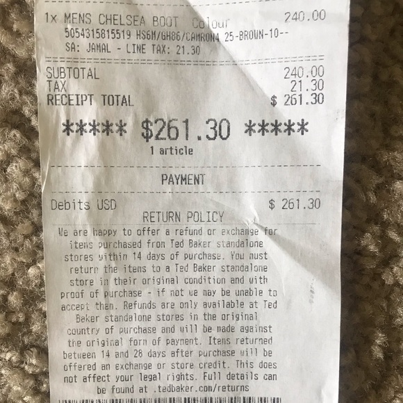 Ted Baker London Chelsea Boots - Picture 5 of 6